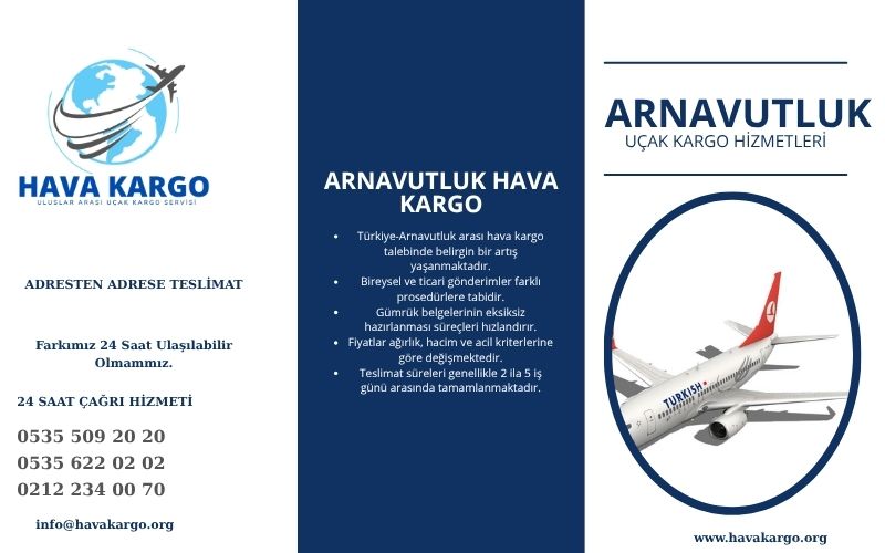 Arnavutluk Uçak Kargo
