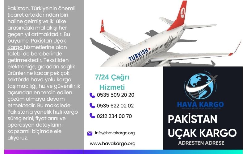 PAKİSTAN UÇAK KARGO
