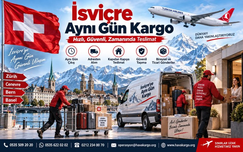 İsviçre Aynı Gün Kargo