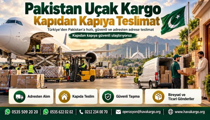Pakistan Uçak Kargo Kapıdan Kapıya Teslimat