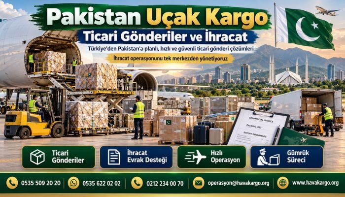 Pakistan Uçak Kargo Ticari Gönderiler ve İhracat
