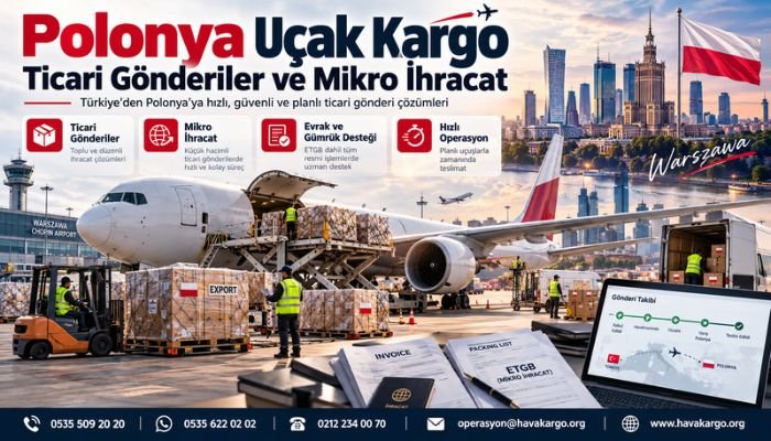 Polonya Uçak Kargo Ticari Gönderiler ve Mikro İhraca