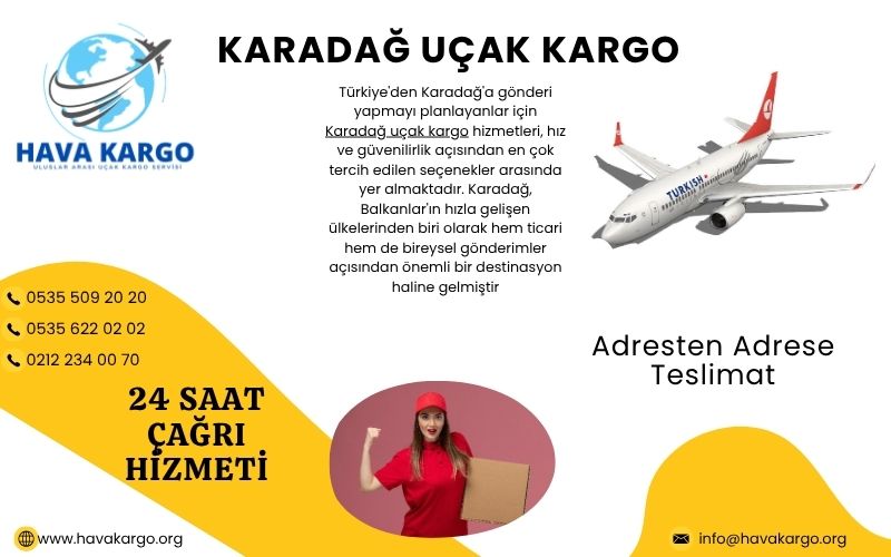 Karadağ uçak kargo